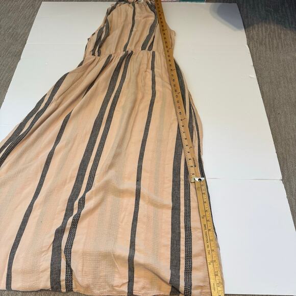 Cloth & Stone Striped Maxi Dress Women’s Size XL Sleeveless Halter Boho Resort - Picture 12 of 16